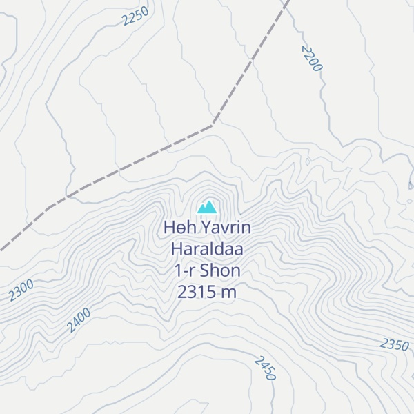 Map of Hөh Yavrin Haraldaa 1-r Shon