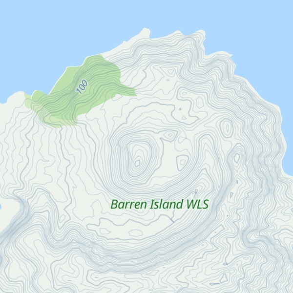 Map of Barren Island