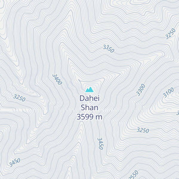 Map of Dahei Shan