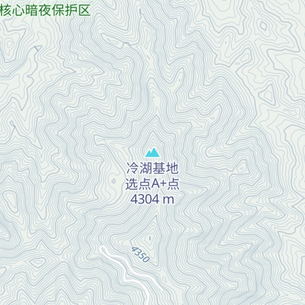 Map of 冷湖基地选点A+点