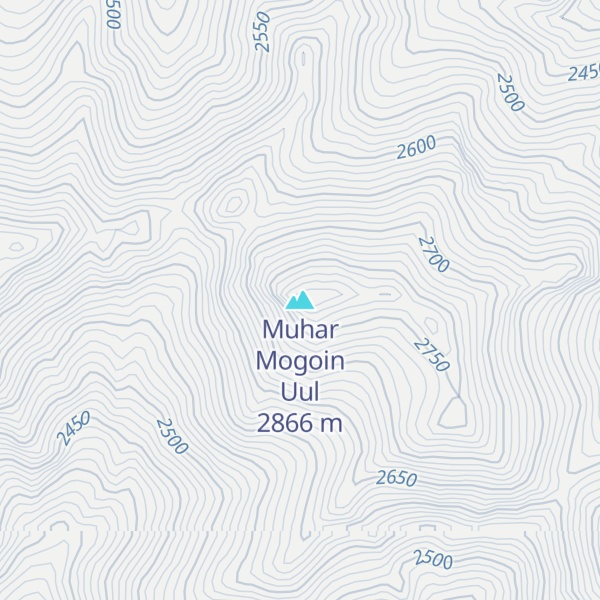 Map of Muhar Mogoin Uul