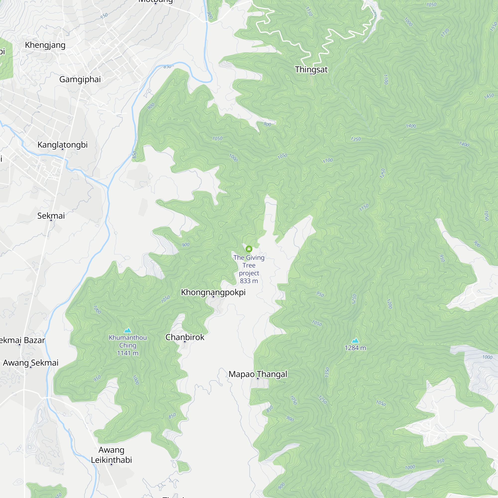 The Giving Tree project map