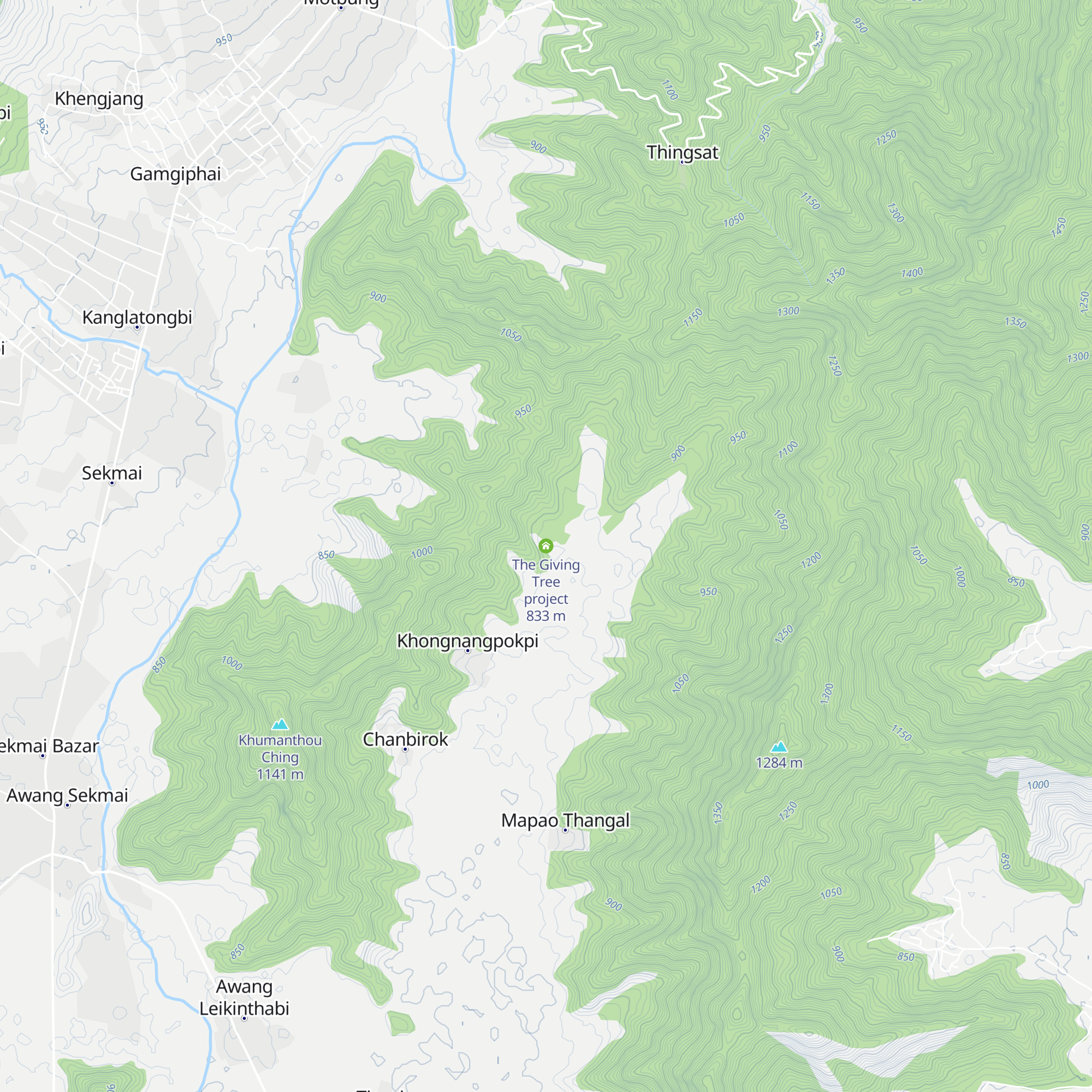 The Giving Tree project map