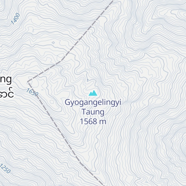 Map of Gyogangelingyi Taung