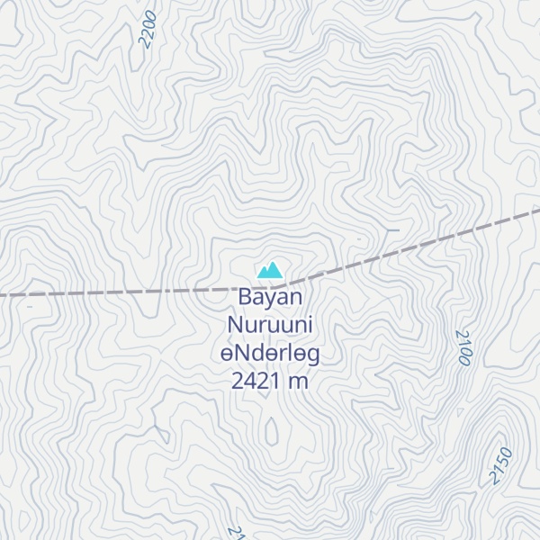 Map of Bayan Nuruuni өNdөrlөg