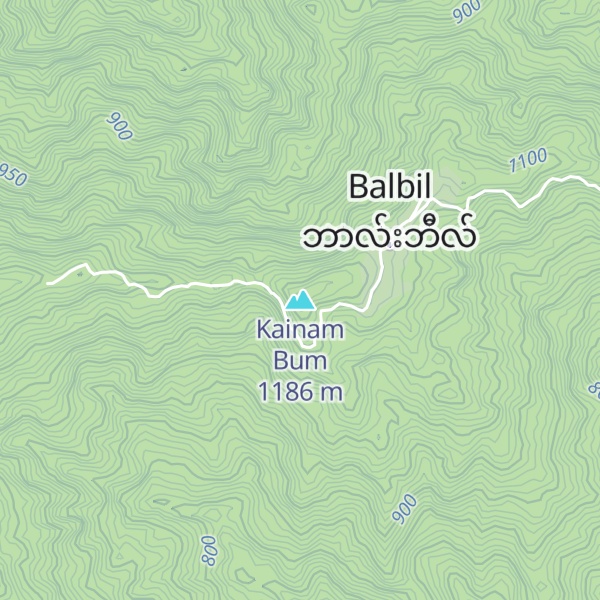 Map of Kainam Bum