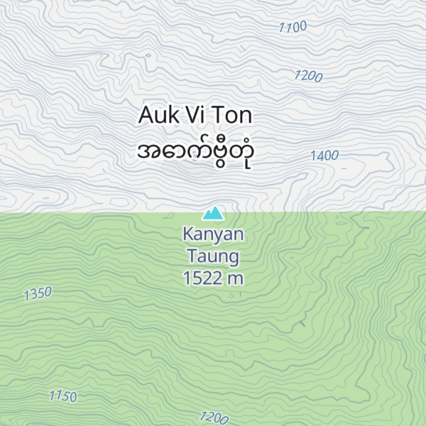 Map of Kanyan Taung
