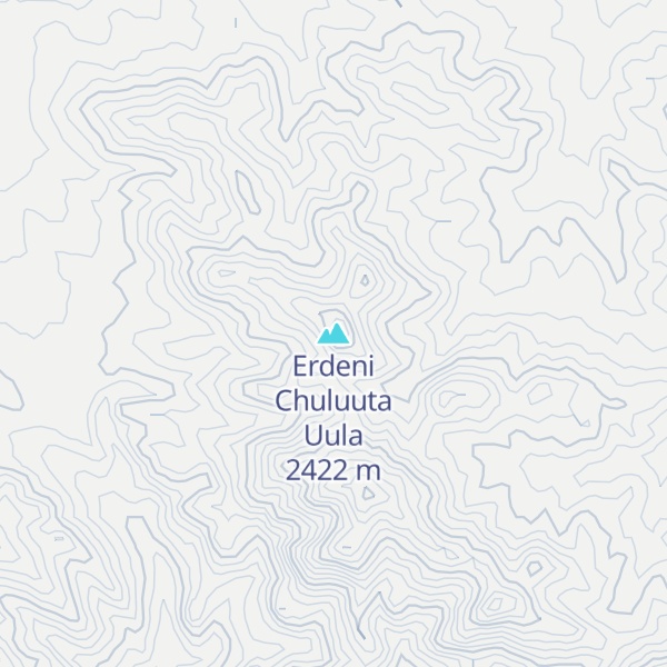 Map of Erdeni Chuluuta Uula