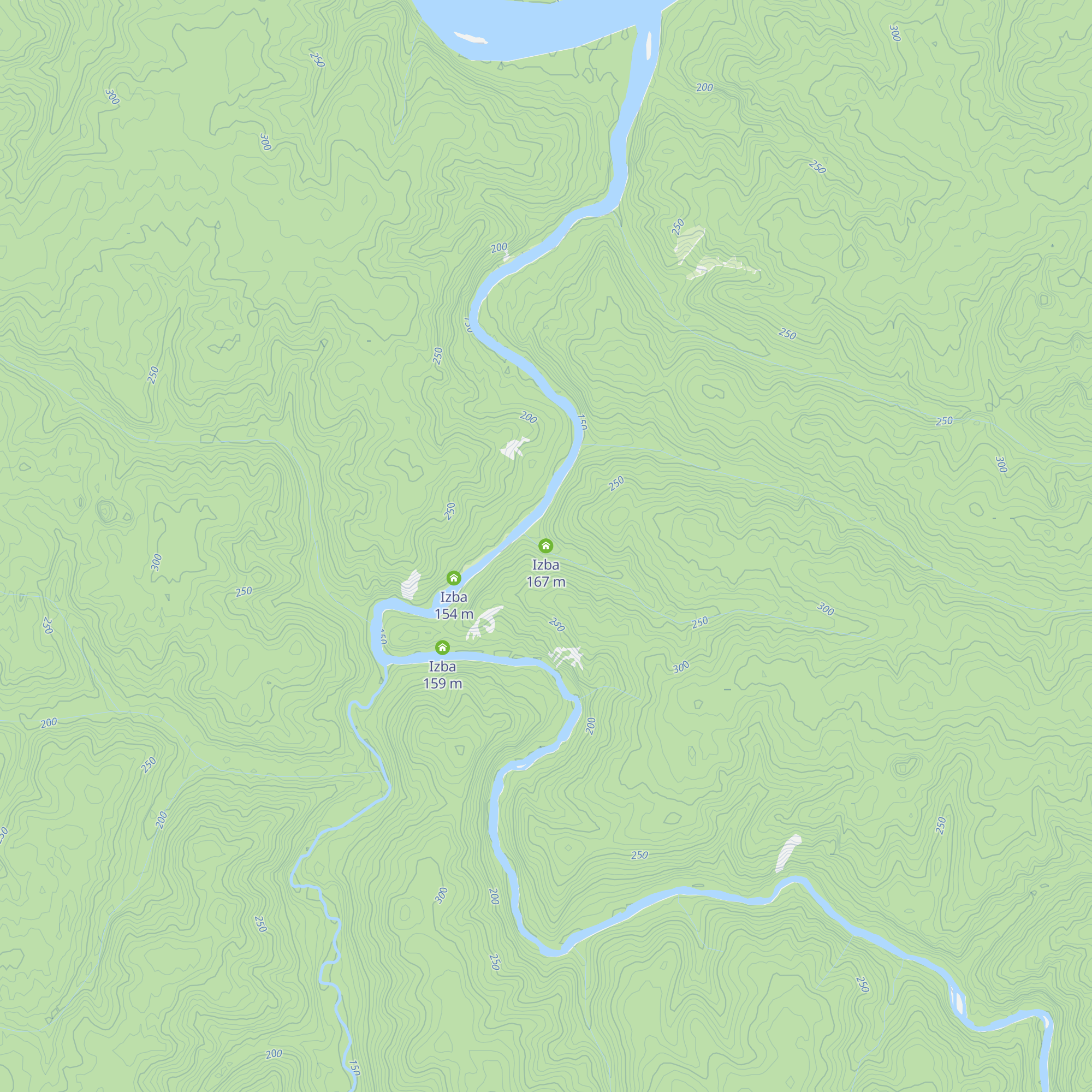 Izba map