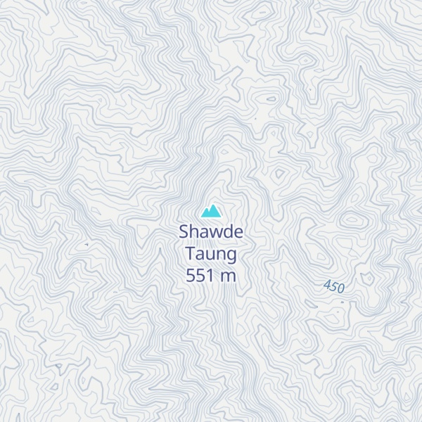 Map of Shawde Taung