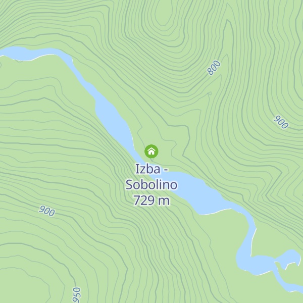 Map of Izba - Sobolino