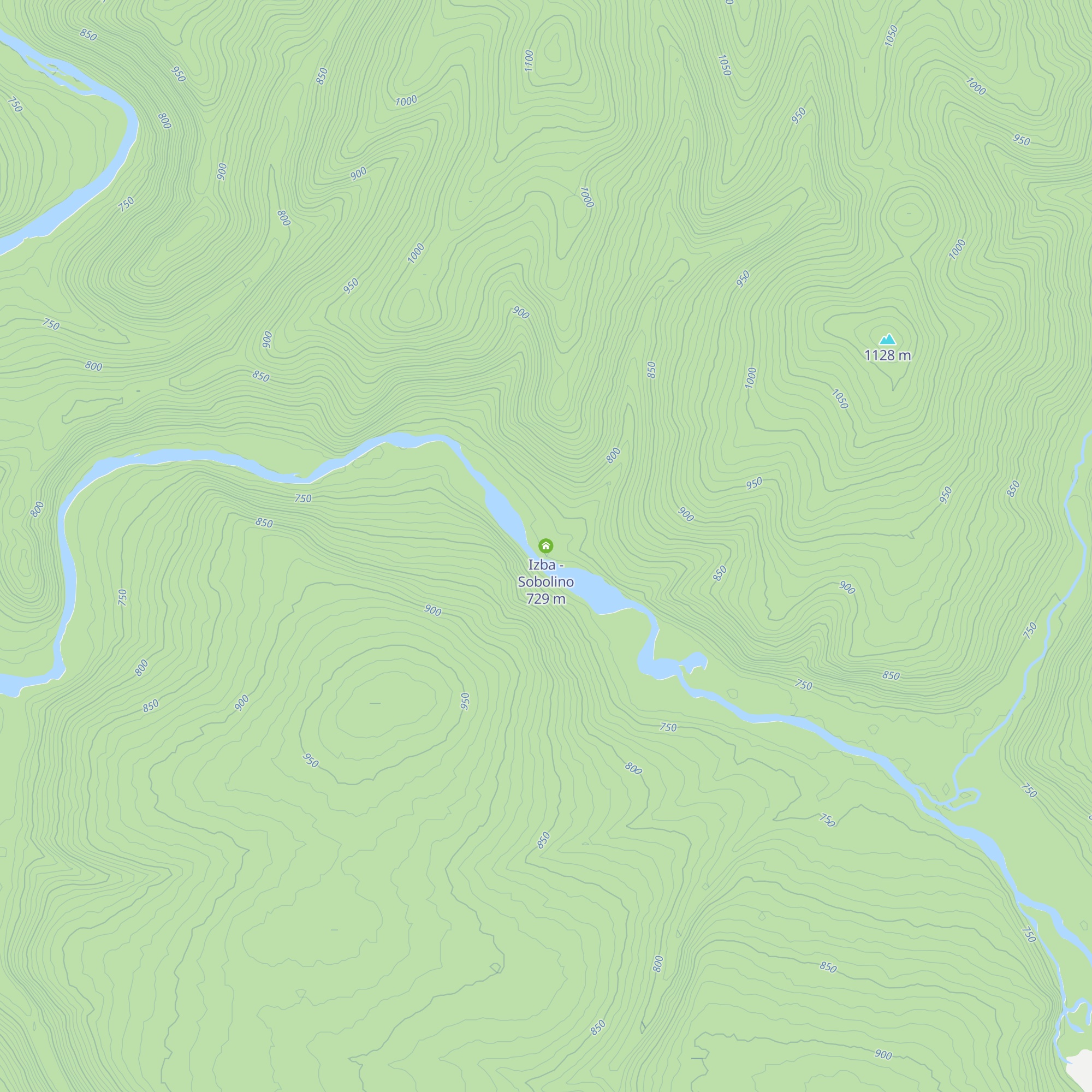 Izba - Sobolino map