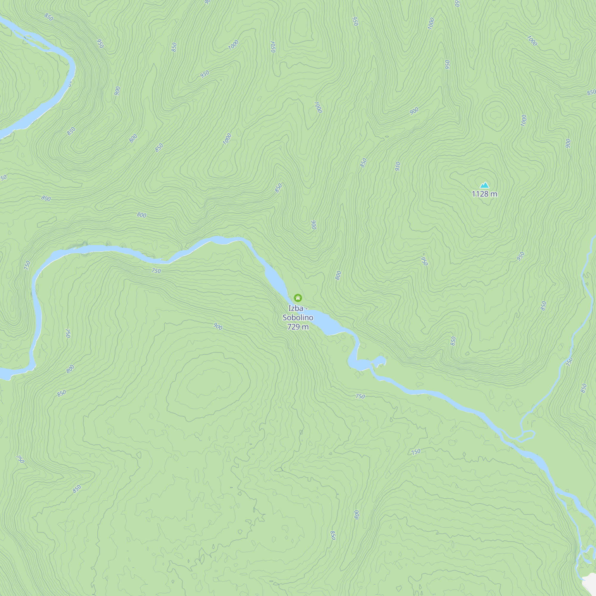 Izba - Sobolino map
