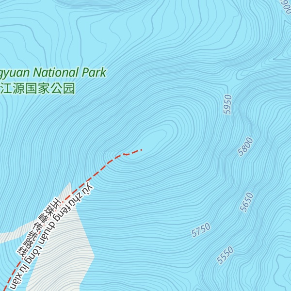 Map of Yuzhu Peak