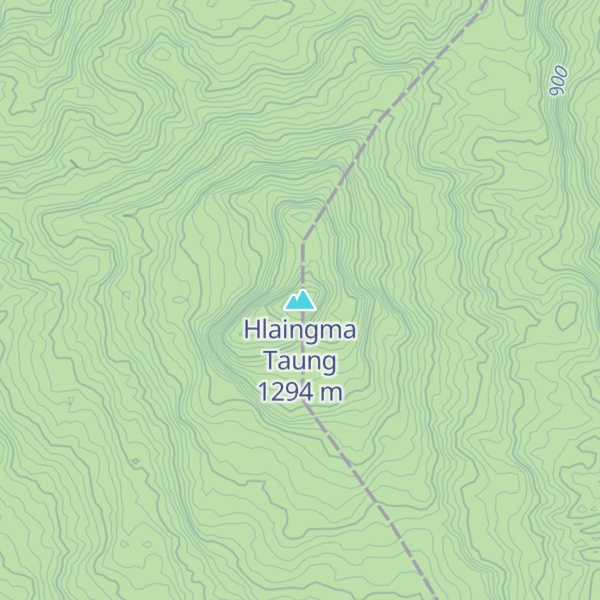 Map of Hlaingma Taung