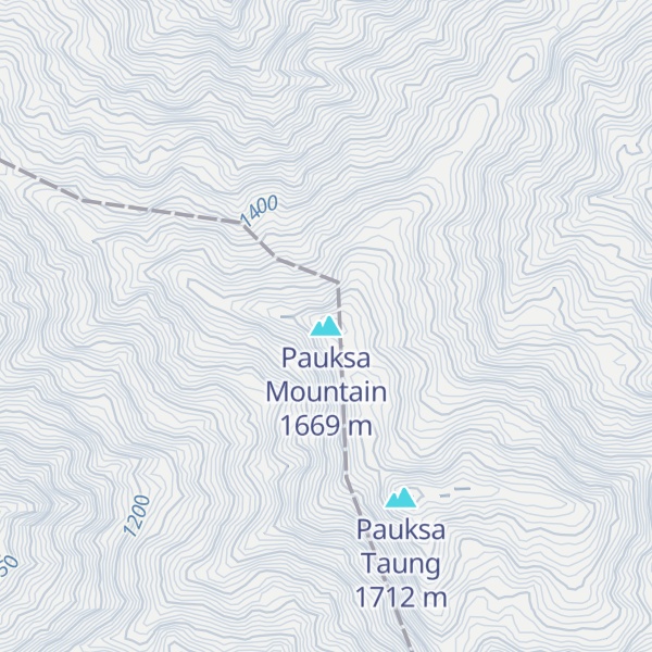 Map of Pauksa Mountain