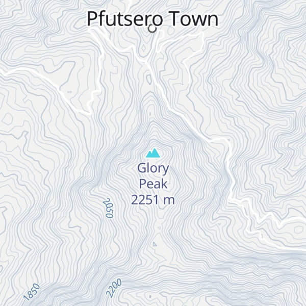 Map of Glory Peak
