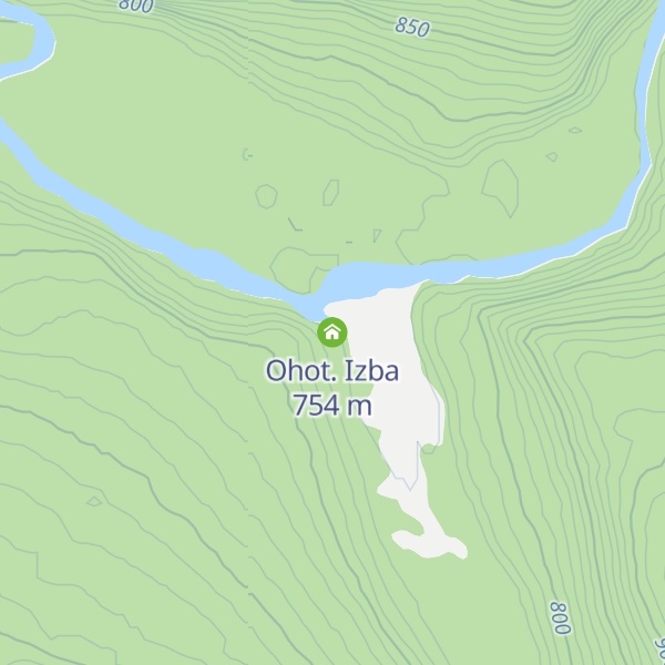 Map of Ohot. Izba