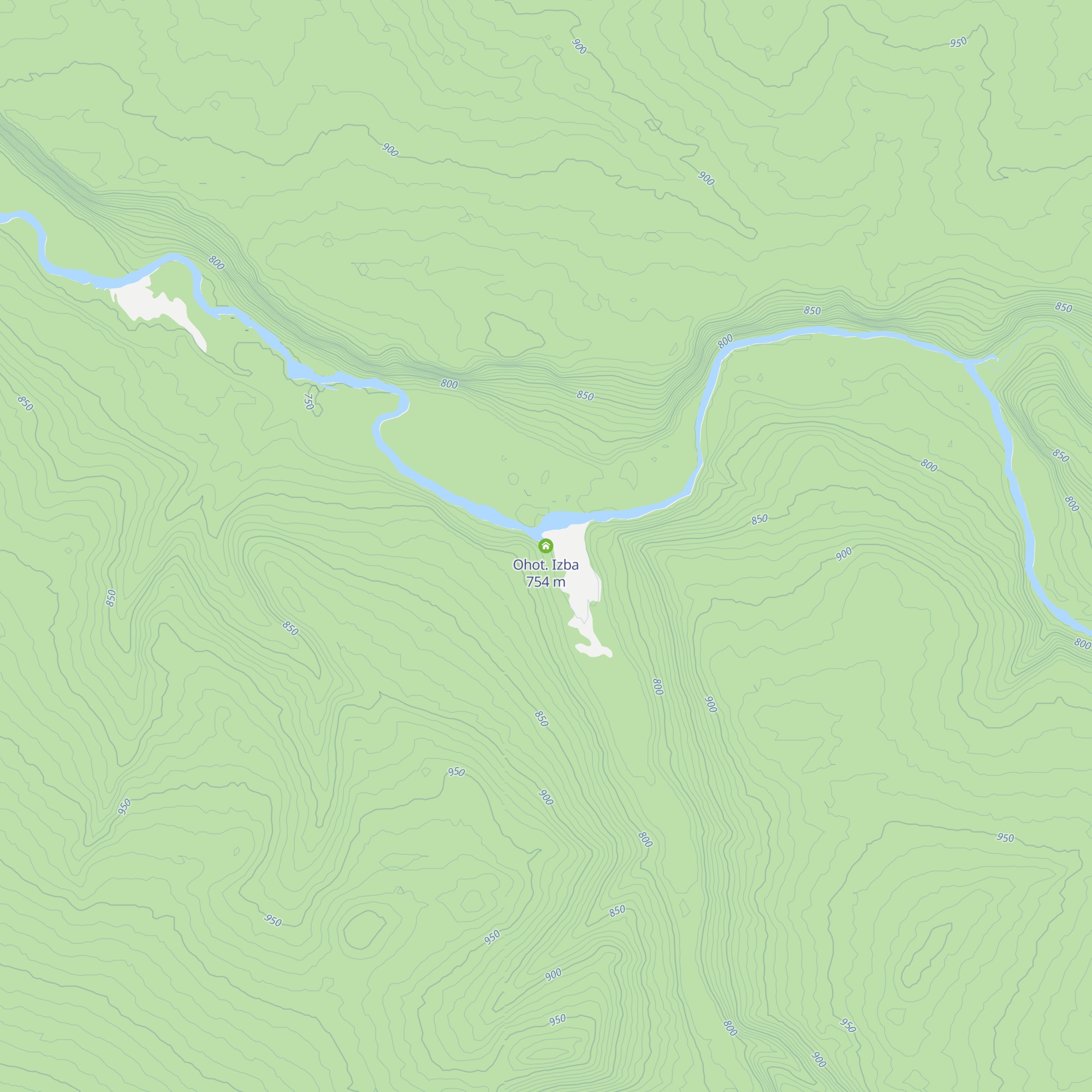 Ohot. Izba map