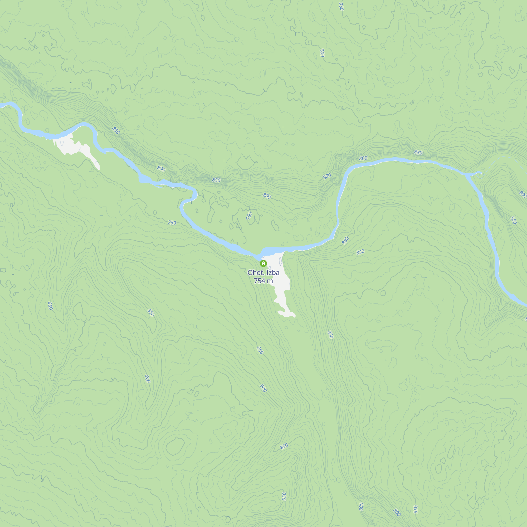Ohot. Izba map