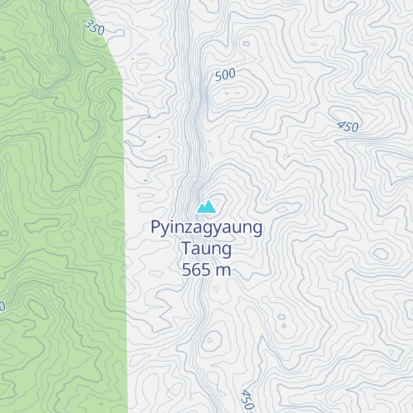Map of Pyinzagyaung Taung