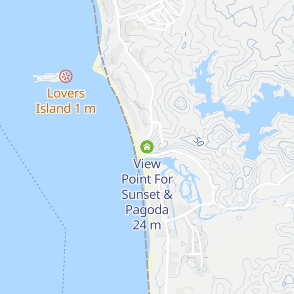 Map of View Point For Sunset & Pagoda