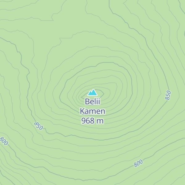 Map of Belii Kamen