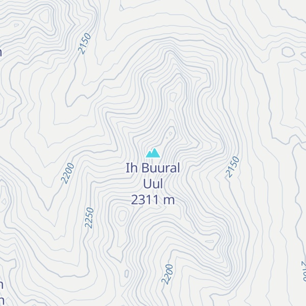 Map of Ih Buural Uul
