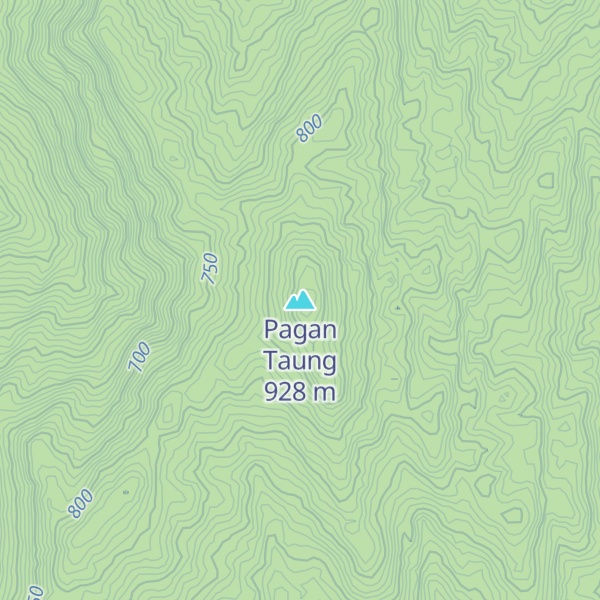 Map of Pagan Taung