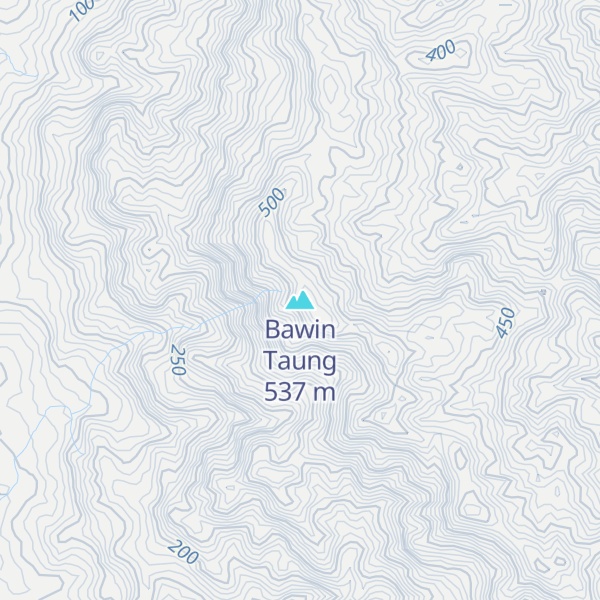 Map of Bawin Taung