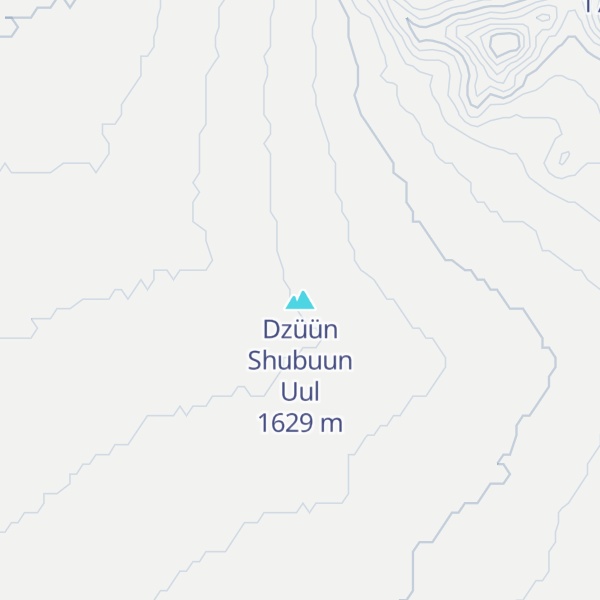 Map of Dzüün Shubuun Uul