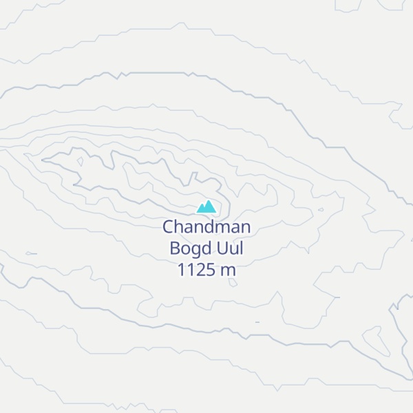 Map of Chandman Bogd Uul