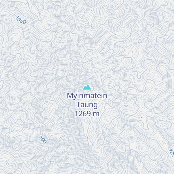 Map of Myinmatein Taung