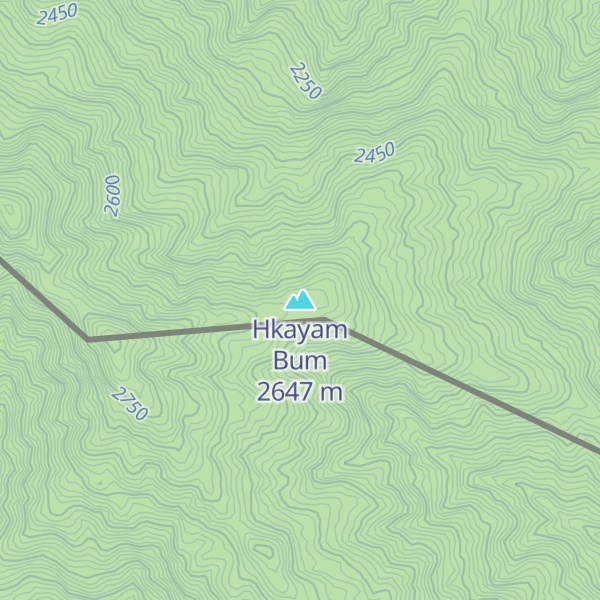 Map of Hkayam Bum