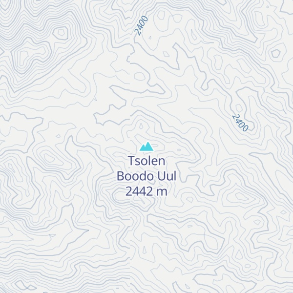 Map of Tsolen Boodo Uul