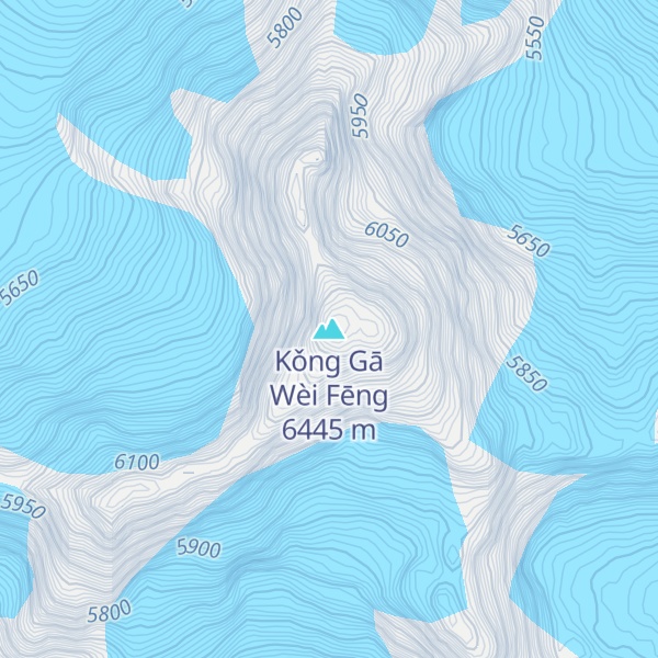 Map of Kǒng Gā Wèi Fēng