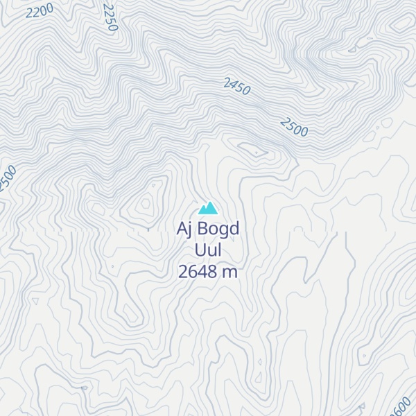 Map of Aj Bogd Uul