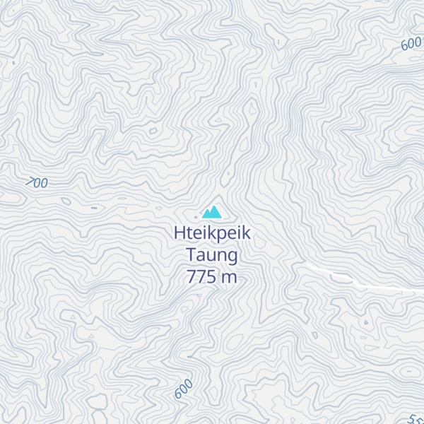 Map of Hteikpeik Taung
