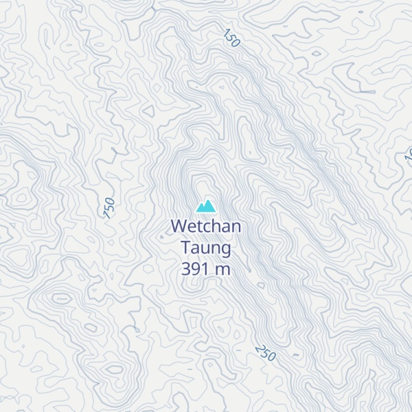 Map of Wetchan Taung