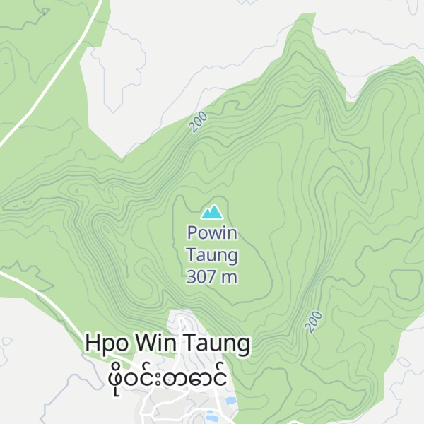Map of Powin Taung