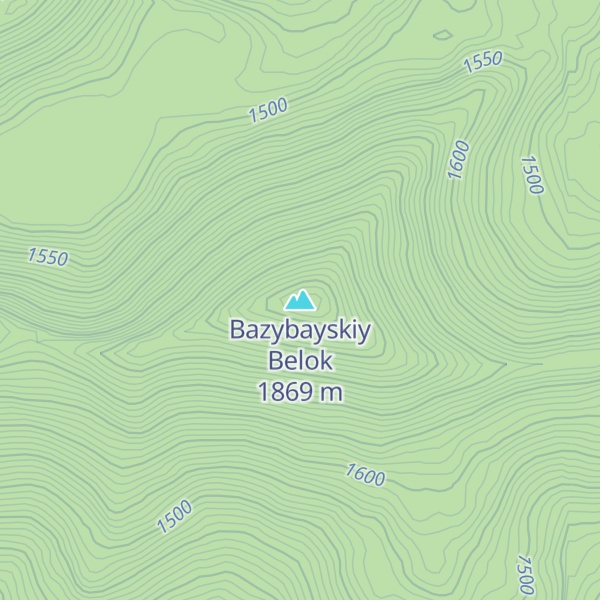 Map of Bazybayskiy Belok