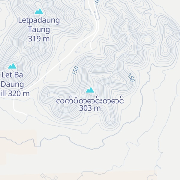 Map of လက်ပံတောင်းတောင်