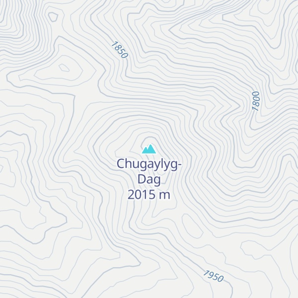 Map of Chugaylyg-Dag