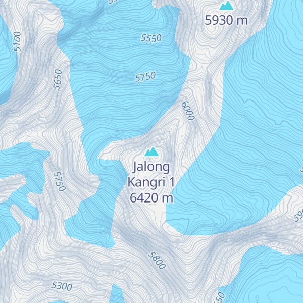 Map of Jalong Kangri 1