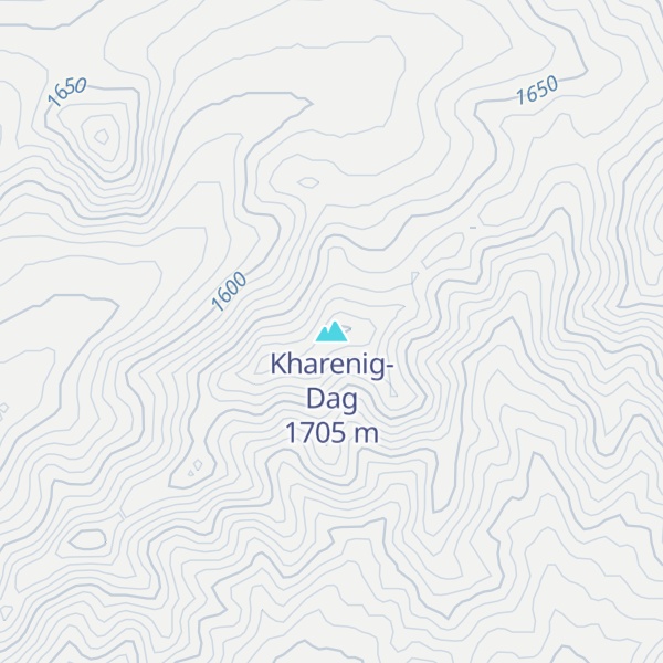 Map of Kharenig-Dag