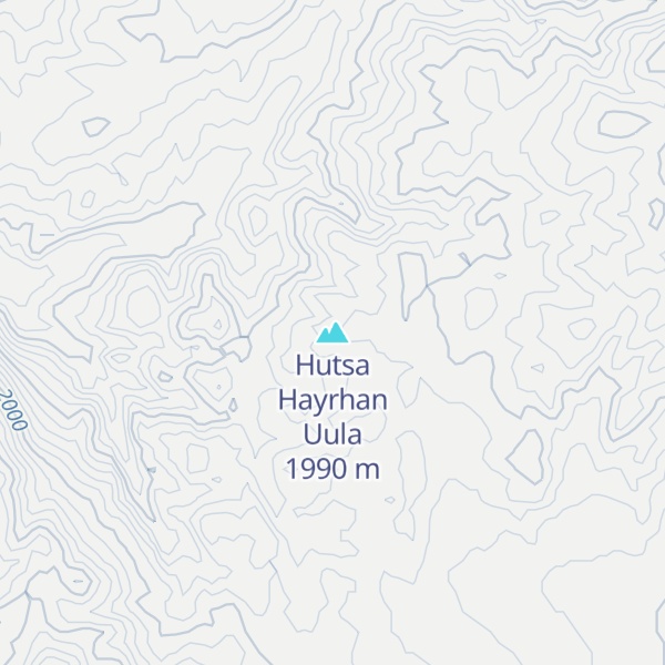 Map of Hutsa Hayrhan Uula