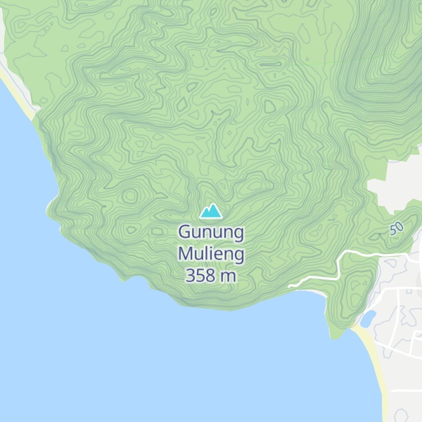 Map of Gunung Mulieng