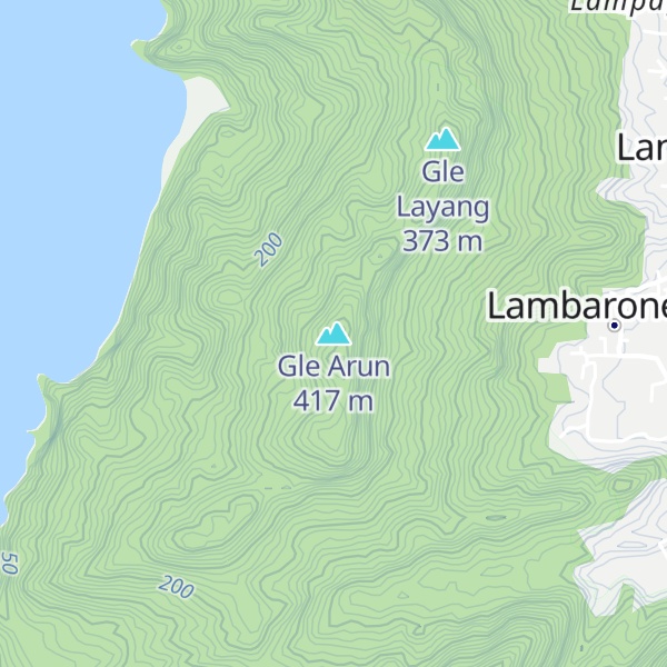Map of Gle Arun