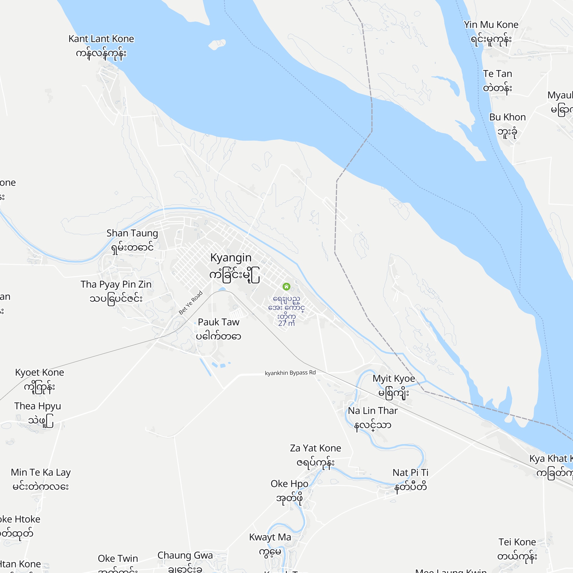 ​ေရႊျပည္​​ေအး​ေက်ာင္​းတိုက္​ map