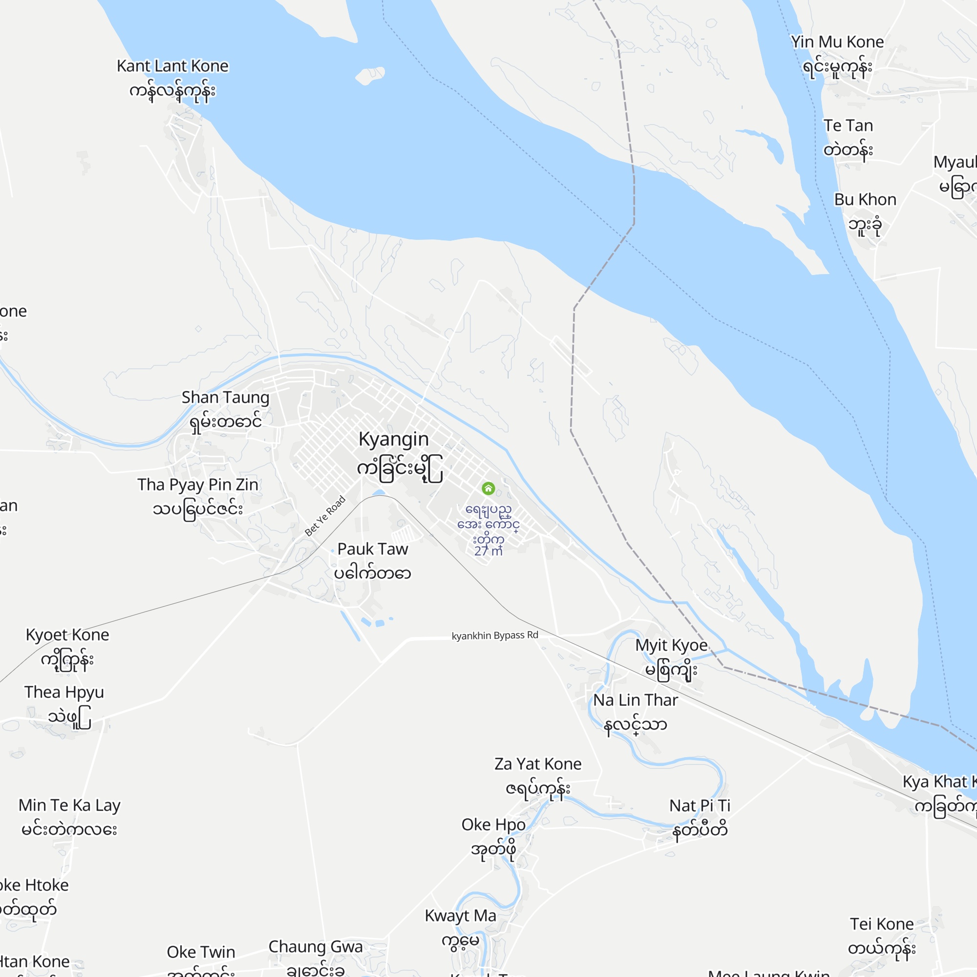 ​ေရႊျပည္​​ေအး ​ေက်ာင္​းတိုက္​ map